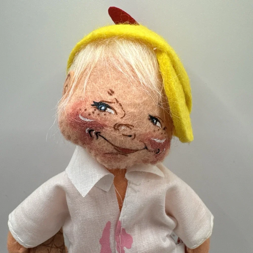 Vintage Annalee Doll Society Ice Cream Kid 10th Anniversary Edition Logo Kid '93